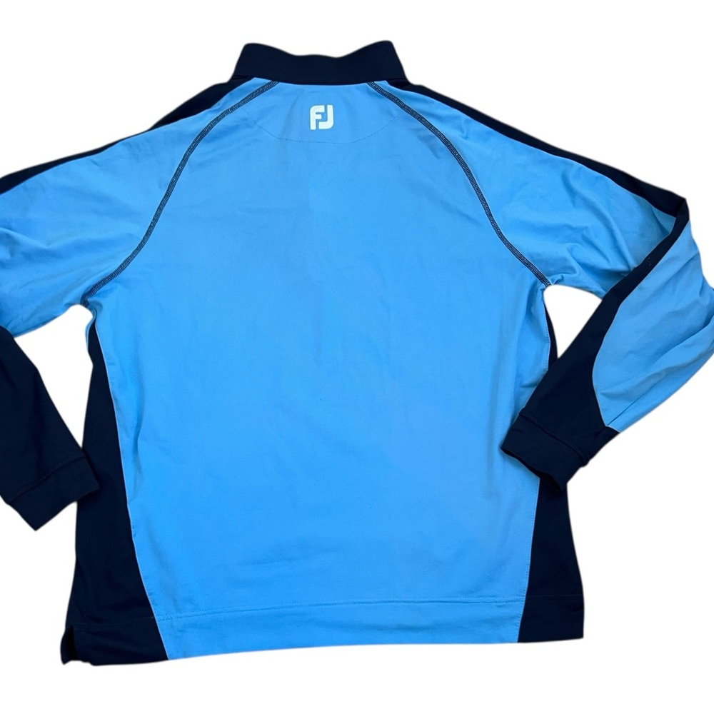 Footjoy Blue Quarter-Zip Pullover - Picture 2 of 11